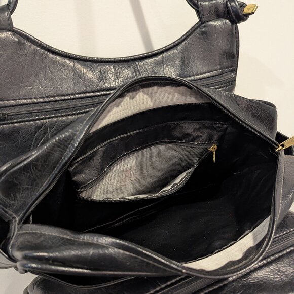 FS ORIGINAL VINTAGE BAG - BLACK WITH GOLD DETAILS - Picture 9 of 13